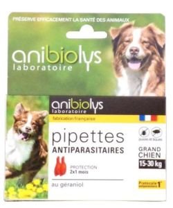 Antiparasitic pipettes - Big dog - Best before 23/03/2018, 2 parts